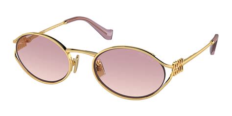 Miu Miu MU52YS ZVF1V1 Sunglasses in Rose Gold.